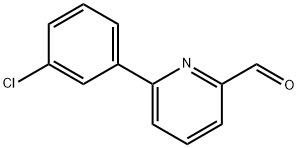 6-(3-Chlorophenyl)picolinaldehyde 结构式