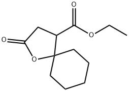 ethyl 2-oxo-1-oxaspiro[4.5]decane-4-carboxylate 结构式