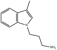 3-(3-Methyl-1H-indol-1-yl)propan-1-amine 结构式