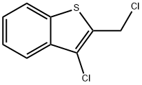 3-Chloro-2-(chloromethyl)benzo[b]thiophene 结构式
