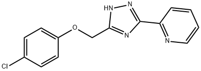 4-chlorophenyl [5-(2-pyridinyl)-1H-1,2,4-triazol-3-yl]methyl ether 结构式