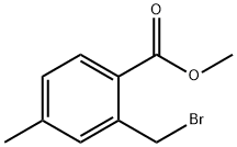 2-bromomethyl-4-methyl-benzoic acid methyl ester 结构式