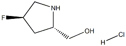 (2S,4R)-反式-4-氟-L-脯氨醇盐酸盐 结构式