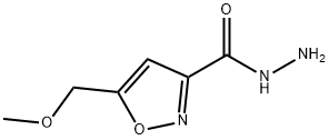 5-(甲氧基甲基)异噁唑-3-甲酰肼 结构式