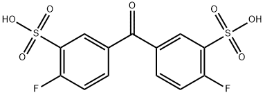 4,4'-Difluorodiphenylketone-3,3'-disulfonic acid 结构式