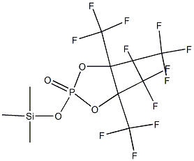 1,3,2-Dioxaphospholane,  4,4,5,5-tetrakis(trifluoromethyl)-2-[(trimethylsilyl)oxy]-, 2-oxide 结构式