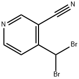 4-(dibromomethyl)nicotinonitrile 结构式
