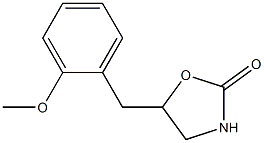 5-(2-甲氧基苄基)恶唑烷-2-酮 结构式