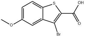 3-溴-5-甲氧基苯并[B]噻吩-2-羧酸 结构式