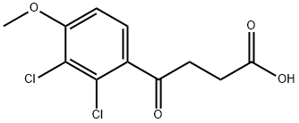 4-(2,3-Dichloro-4-methoxyphenyl)-4-oxobutanoic acid 结构式