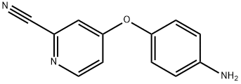 4-(4-氨基苯氧基)吡啶-2-甲腈 结构式