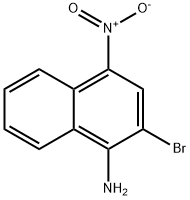 2-溴-4-硝基-1-萘胺 结构式