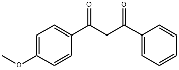 1-(4-甲氧苯基)-3-苯基丙烷-1,3-二酮 结构式