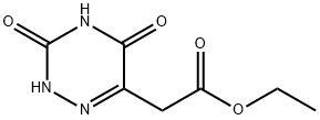 ethyl (3,5-dioxo-2,3,4,5-tetrahydro-1,2,4-triazin-6-yl)acetate 结构式
