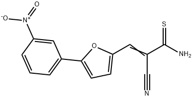 2-Cyano-3-[5-(3-nitro-phenyl)-furan-2-yl]-thioacrylamide 结构式