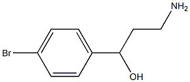 3-amino-1-(4-bromophenyl)propan-1-ol 结构式