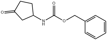benzyl 3-oxocyclopentylcarbamate 结构式