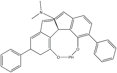 (-)-N,N-二甲基磷酰胺酸(1S)-(2,2',3,3'-四氢-4,4'-二苯基)-1,1'-螺双[1H-茚]-7,7'-二基)酯 结构式