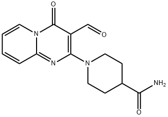 1-(3-formyl-4-oxo-4H-pyrido[1,2-a]pyrimidin-2-yl)piperidine-4-carboxamide 结构式