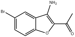 1-(3-Amino-5-bromobenzofuran-2-yl)ethanone 结构式