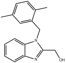 [1-(2,5-dimethylbenzyl)-1H-benzimidazol-2-yl]methanol 结构式
