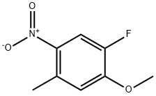 1-氟-2-甲氧基-4-甲基-5-硝基苯 结构式
