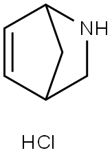 2-氮杂双环[2.2.1]庚-5-烯盐酸盐 结构式