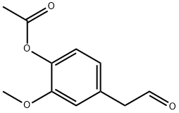 2-Methoxy-4-(2-oxoethyl)phenyl acetate 结构式