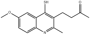 4-(6-methoxy-2-methyl-4-sulfanylquinolin-3-yl)butan-2-one 结构式