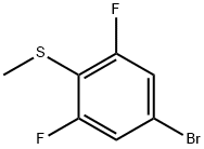 4-溴-2,6-二氟苯甲硫醚 结构式