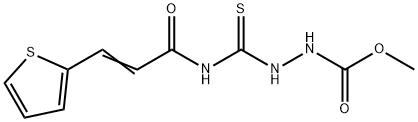 methyl 2-({[3-(2-thienyl)acryloyl]amino}carbothioyl)hydrazinecarboxylate 结构式