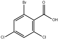 2-溴-4,6-二氯苯甲酸 结构式