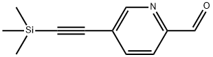 5 - ((三甲基甲硅烷基)乙炔基)吡啶甲醛 结构式