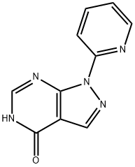 1-(吡啶-2-基)-1,5-二氢-4H-吡唑并[3,4-D]嘧啶-4-酮 结构式