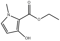 3-羟基-1-甲基吡咯-2-甲酸乙酯 结构式