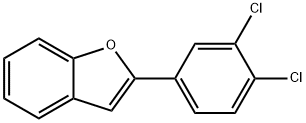 2-(3,4-Dichlorophenyl)-benzofuran 结构式