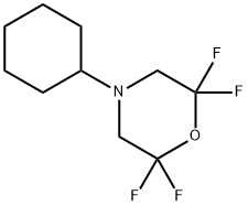 4-cyclohexyl-2,2,6,6-tetrafluoromorpholine 结构式