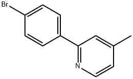 2-(4-溴苯基)-4-甲基吡啶 结构式