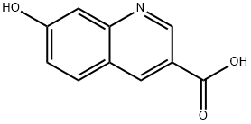 7-羟基喹啉-3-羧酸 结构式