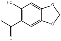 1-(6-羟基苯并[D][1,3]二氧戊环-5-基)乙烷-1-酮 结构式