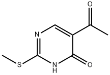 5-acetyl-2-(methylthio)pyrimidin-4(1H)-one 结构式