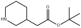 2-(哌啶-3-基)乙酸叔丁酯 结构式