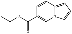 吲哚嗪-6-羧酸乙酯 结构式