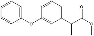 methyl 2-(3-phenoxyphenyl)propanoate 结构式