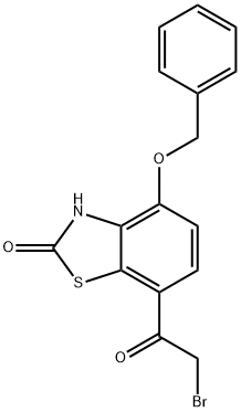 4-(benzyloxy)-7-(bromoacetyl)-1,3-benzothiazol-2(3H)-one 结构式