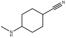 4-(Methylamino)cyclohexanecarbonitrile 结构式