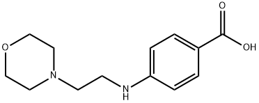 Benzoic acid,4-[[2-(4-morpholinyl)ethyl]amino]- 结构式