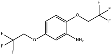 2,5-二(2,2,2-三氟乙氧基)苯胺 结构式