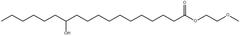 12-羟基十八烷酸 2-甲氧基乙酯 结构式