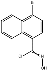 4-溴-N-羟基-1-亚氨代萘甲酰氯 结构式